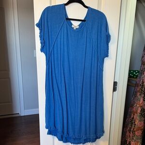 Umgee Vibrant Blue Knit Dress